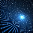 blue disco space