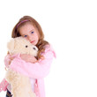 Young girl with bear