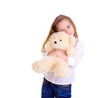 Young girl with bear