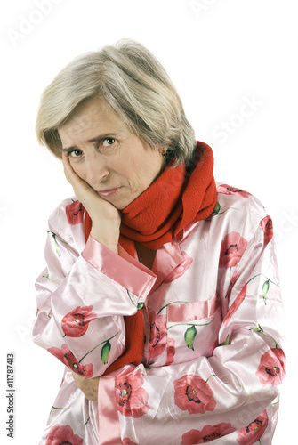 Photo: Elderly woman having toothache Elderly woman having toothache
