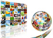 Television screen with multiple image composition Television screen with multiple image composition