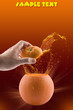 Orange explosion