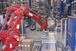 Photo: Automatic pallet stacking machine in action Automatic pallet stacking machine in action