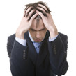 Stressed businessman Stressed businessman