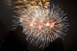 Watching a fourth of July fireworks display...