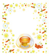 Cup with vitamin drink