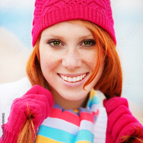 Photo: Cute winter woman Cute winter woman