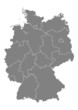 Deutschlandkarte, politisch