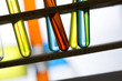 test tubes with colorful liquid in the chemical laboratory
