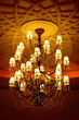 crystal chandelier with emboss ceiling
