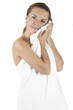 girl with a towel