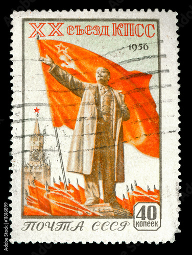 Photo: 1956 Russian Vintage stamp depicting Vladimir Lenin 1956 Russian Vintage stamp depicting Vladimir Lenin