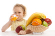 Child drinking juice