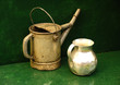 watering can on a green background watering can on a green background