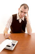 Annoyed office worker.