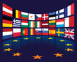EU flags