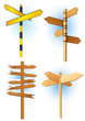 Direction road signs