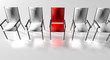 Illustration: Stuhl rot Stuhl rot