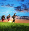 Hike on sunset