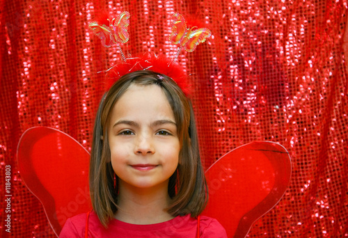 Photo: papillon rouge souriant papillon rouge souriant