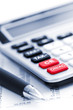 Tax calculator and pen Tax calculator and pen