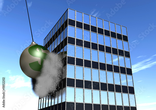Illustration: Financial Wrecking Ball Financial Wrecking Ball