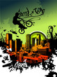 BMX in the sky over the city