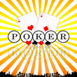 Poker game background retro illustration
