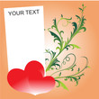 The Valentine's day card with gift card