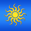 Sun on a blue sky