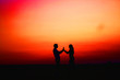 Photo: pair in a jump pair in a jump