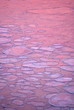 Hidden valentine hearts in ice cold ocean after sunset.