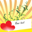 The Valentine's day card with gift card