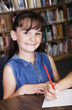 Child in School Library