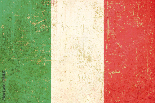 Illustration: italian flag grunge italian flag grunge