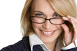 Businesswoman Wearing Glasses