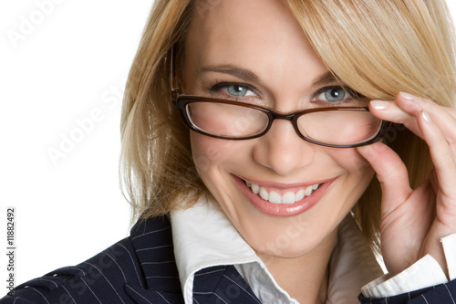 Photo: Businesswoman Wearing Glasses Businesswoman Wearing Glasses
