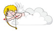 Cupid Aiming From Clouds