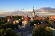 tallinn old city sunset