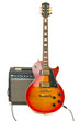 Electric guitar and amplifier Electric guitar and amplifier