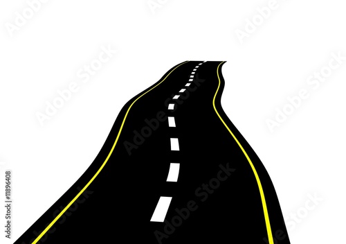 Illustration: road to success road to success