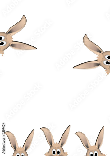 Osterkarte - Osterhasen