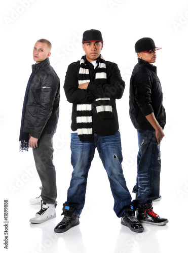 Photo: Tree Young Men Posing Tree Young Men Posing