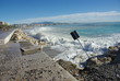 tempête en mer
