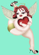 Fat Valentine fairy - Vintage Style