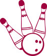 Bowling ball and falling