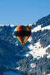 Foto: hot air balloon in the alps hot air balloon in the alps