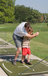 Dad Teaching Son Golf Dad Teaching Son Golf