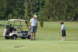 Father and Son Playing Golf Father and Son Playing Golf