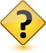 Yellow Question Mark Label